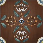 Плитка с узором Васильки 2 варинант исполнения - 1 | Loft Concept в Воронеже