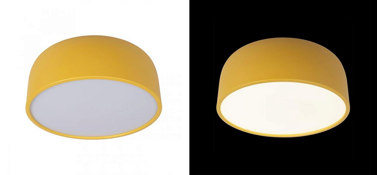 Светильник потолочный круглый Color cup Yellow Светильник потолочный круглый Color cup Yellow - Loft-Concept в Воронеже