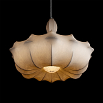 Подвесной светильник с белым фигурным абажуром и мягкими волнистыми краями Cloud Motion  варинант исполнения - 12 | Loft Concept в Воронеже