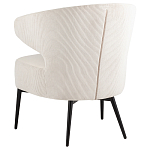 Современное мягкое кресло на металлических ножках Rakush Milk варинант исполнения - 4 | Loft Concept в Воронеже