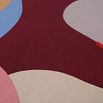 Подушка декоративная хлопковая с абстрактным принтом Elysian Flow Terra варинант исполнения - 3 | Loft Concept в Воронеже