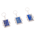 Зеркало брелок складное двухстороннее из натурального камня Лазурит Stone Mirrors варинант исполнения - 4 | Loft Concept в Воронеже