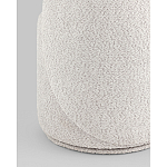 Пуф Loreen со спинкой вращающийся букле светло-серый варинант исполнения - 3 | Loft Concept в Воронеже