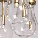 Люстра с 7-ю прозрачными плафонами из стекла в форме капли Lucid Rain  варинант исполнения - 10 | Loft Concept в Воронеже