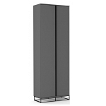 Двухдверный шкаф цвета графит Strict Lines варинант исполнения - 1 | Loft Concept в Воронеже