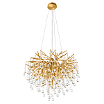 Люстра подвесная с прозрачными стеклянными подвесками в форме капель Диаметр 60 см Droplet Chandelier варинант исполнения - 4 | Loft Concept в Воронеже