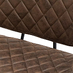 Стул с темно-коричневой обивкой из экокожи Benderson варинант исполнения - 8 | Loft Concept в Воронеже