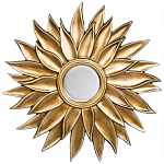 Зеркало-солнце с золотыми с лучами Rays of Peace варинант исполнения - 1 | Loft Concept в Воронеже