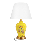 Настольная лампа желтая с изображением птиц Slip Away варинант исполнения - 1 | Loft Concept в Воронеже