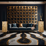 Торшер прямоугольный из натурального камня Calcite Geometry варинант исполнения - 11 | Loft Concept в Воронеже