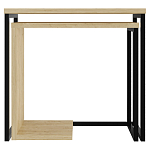 Комплект из 2-х приставных столов прямоугольной формы из дерева ZIGOSH OAK варинант исполнения - 1 | Loft Concept в Воронеже