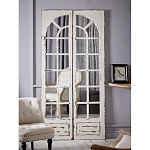 Зеркало-окно с эффектом старения в венецианском стиле Venetian White Mirror варинант исполнения - 5 | Loft Concept в Воронеже