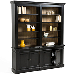 Витрина из массива сосны Sterling Showcase Black варинант исполнения - 3 | Loft Concept в Воронеже