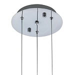 Подвесной светильник хром Trio Odile Acrylic Tube Hanging Lamp Chrome варинант исполнения - 3 | Loft Concept в Воронеже