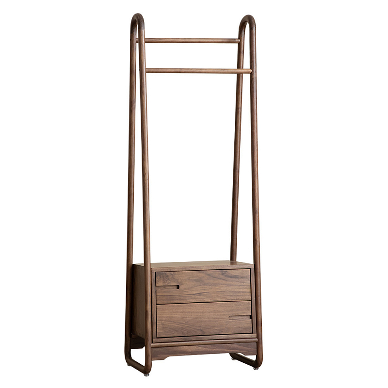 Вешалка деревянная с 2- мя ящиками Moon Walnut Furniture Орех Вешалка деревянная с 2- мя ящиками Moon Walnut Furniture Орех в Воронеже | Loft Concept