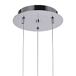 Подвесной светильник Metal Acrylic Tube Trio Chrome Hanging Lamp варинант исполнения - 3 | Loft Concept в Воронеже