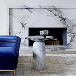 Дизайнерский журнальный стол с чёрной круглой столешницей Visanyp варинант исполнения - 1 | Loft Concept в Воронеже