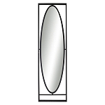 Зеркало овальное в металлической оправе в стиле лофт Urban Style Space варинант исполнения - 1 | Loft Concept в Воронеже