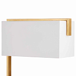 Торшер с прямоугольным абажуром на золотом металлическом каркасе Rectangular Plane  варинант исполнения - 2 | Loft Concept в Воронеже