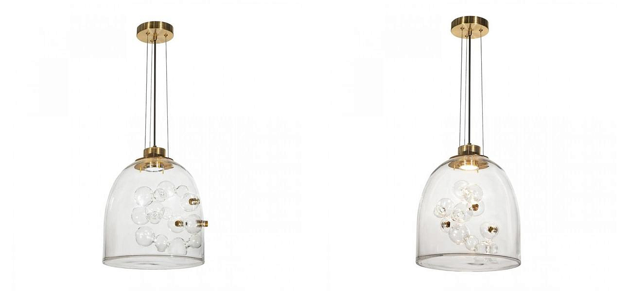 Подвесной светильник Lamps Inside Bubbles side bell Подвесной светильник Lamps Inside Bubbles side bell - Loft-Concept в Воронеже