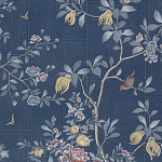 Обои ручная роспись Houghton Dark Blue варинант исполнения - 1 | Loft Concept в Воронеже