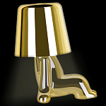 Настольная лампа фигурная цвета золото с гладким абажуром Высота 16 см Sophia варинант исполнения - 5 | Loft Concept в Воронеже