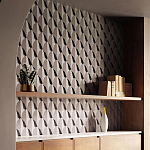 Гипсовая 3D Панель DRAGON SCALE - C варинант исполнения - 1 | Loft Concept в Воронеже