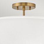 Потолочный светильник с двухслойным белым текстильным абажуром Hinkley варинант исполнения - 16 | Loft Concept в Воронеже