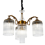 Подвесная люстра с плафонами с виде трубчатых хрустальных подвесок Cadice Chandelier варинант исполнения - 1 | Loft Concept в Воронеже