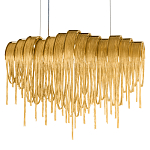 Люстра подвесная с металлическими цепочками и изогнутыми металлическими дугами 72 см Atlantis Chain варинант исполнения - 16 | Loft Concept в Воронеже