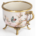 Фарфоровая чаша с бронзовыми элементами Eden Garden варинант исполнения - 2 | Loft Concept в Воронеже