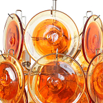 Люстра из оранжевых стеклянных дисков OrangeGlowing Reflectors варинант исполнения - 1 | Loft Concept в Воронеже