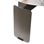 Столик журнальный с круглой мраморной столешницей на трех опорах Marble Stone Drawing варинант исполнения - 5 | Loft Concept в Воронеже