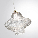 Подвесной светильник с плафоном из фактурного прозрачного стекла Light Ensemble варинант исполнения - 5 | Loft Concept в Воронеже