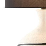 Настольная лампа фактурная с черными круговыми линиями на корпусе Recess варинант исполнения - 1 | Loft Concept в Воронеже