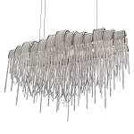 Люстра подвесная с металлическими цепочками и изогнутыми металлическими дугами 72 см Atlantis Chain варинант исполнения - 7 | Loft Concept в Воронеже