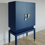 Кабинетный шкаф Elsa Dreams Blue с 2-мя ящиками варинант исполнения - 1 | Loft Concept в Воронеже