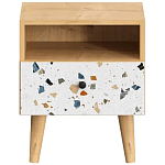 Прикроватная тумба с изображением на ящике Elise Nightstand варинант исполнения - 14 | Loft Concept в Воронеже