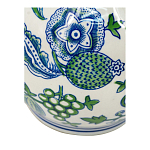 Ваза фигурная с сине-зелеными узорами распустившихся цветов Blossoming Spring варинант исполнения - 3 | Loft Concept в Воронеже