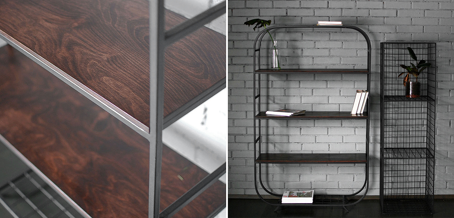 Стеллаж Martine Industrial Metal Rust Rack Стеллаж Martine Industrial Metal Rust Rack - Loft-Concept в Воронеже