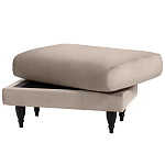 Мягкий пуф на деревянных ножках Garner Pouf варинант исполнения - 4 | Loft Concept в Воронеже