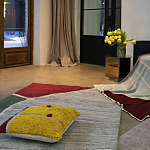 Чехол на подушку с рисунком горчичного цвета Elan Textured варинант исполнения - 2 | Loft Concept в Воронеже