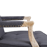 Кресло Aubrey Classical Armchair dark grey velour варинант исполнения - 5 | Loft Concept в Воронеже