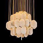 Люстра с овальными подвесками из натурального камня Spatial Composition варинант исполнения - 2 | Loft Concept в Воронеже