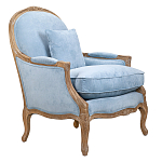 Кресло Ava Classical Armchair light blue velour варинант исполнения - 1 | Loft Concept в Воронеже