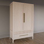 Шкаф платяной Primo с выдвижными ящиками шпон Черный дуб варинант исполнения - 3 | Loft Concept в Воронеже