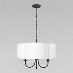 Люстра с белым текстильным абажуром Vitorino  варинант исполнения - 2 | Loft Concept в Воронеже