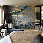 Обои ручная роспись Bamboo River Blossom Original colourway on Deep Rich Gold gilded paper with pearlescent antiquing варинант исполнения - 5 | Loft Concept в Воронеже