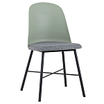 Стул из прочного пластика на металлическом основании Anora Green  варинант исполнения - 1 | Loft Concept в Воронеже
