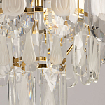 Люстра многоярусная с овальными прозрачными подвесками 28 см Harmonica варинант исполнения - 8 | Loft Concept в Воронеже